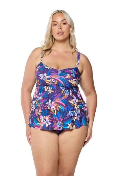 Majorca Bandeau Tiered Tankini Top