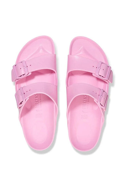 Womens pink slip on sandals