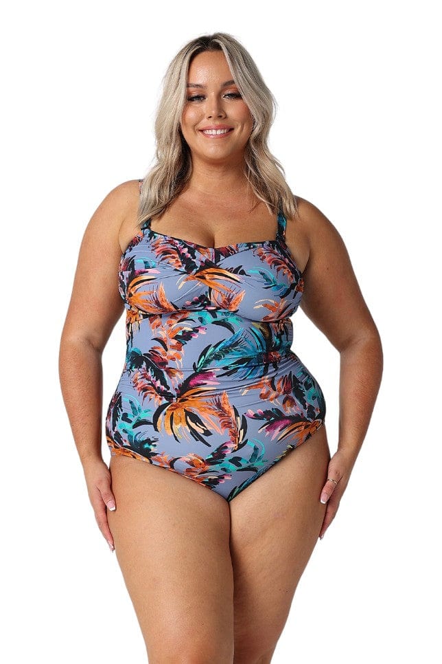 Mauritius Twist Front Bandeau One Piece