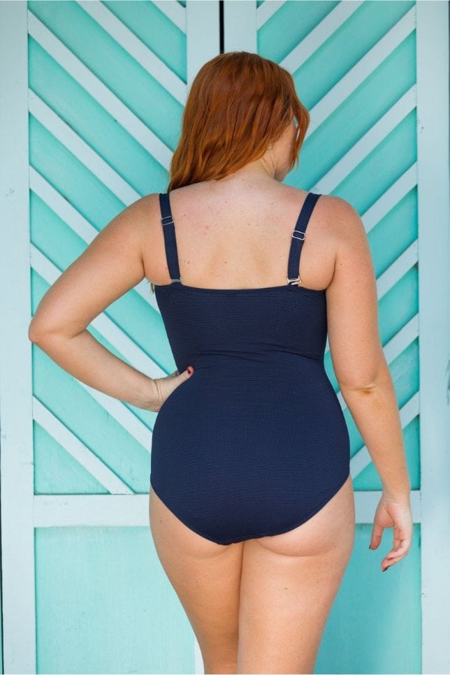 Navy bandeau swimsuit online