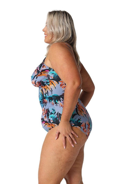 Mauritius Twist Front Bandeau One Piece