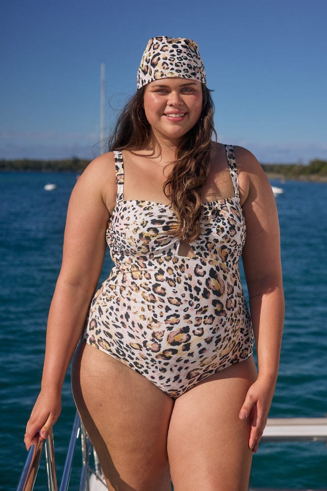 Snow Leopard New Bandeau One Piece