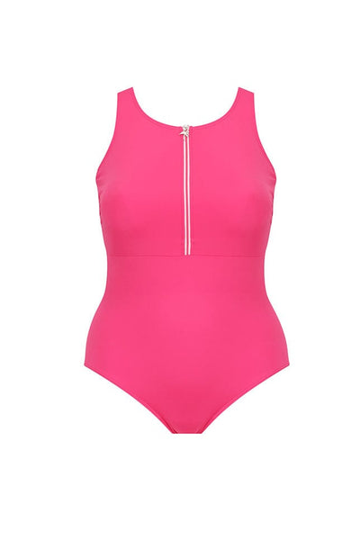 Ghost mannequin hot pink sleeveless one piece