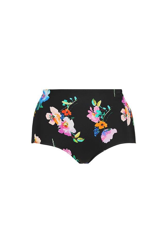 Ghost mannequin black and bright floral high waisted pant