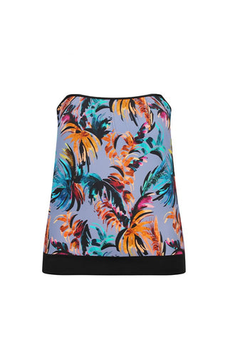 Mauritius Flouncy Bandeau Tankini Top