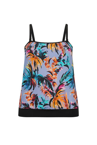 Mauritius Flouncy Bandeau Tankini Top