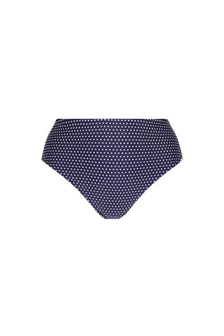 Navy and White Dots High Rise Pant