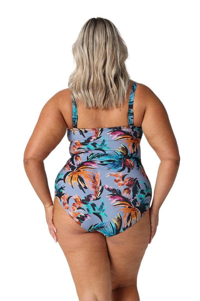 Mauritius Twist Front Bandeau One Piece