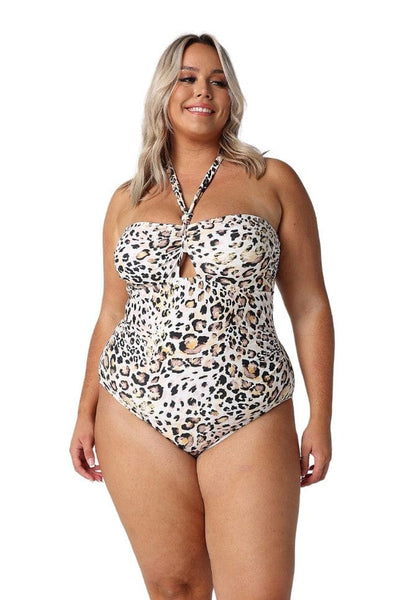 Snow Leopard New Bandeau One Piece