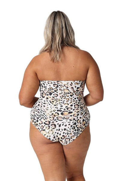 Snow Leopard New Bandeau One Piece