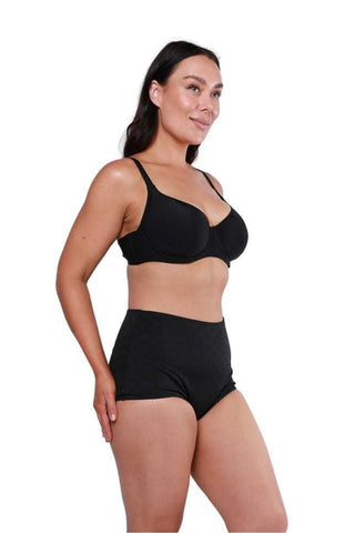 Acapulco Black High Waist Bikini Bottoms