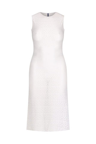 White Maxi Mesh Dress