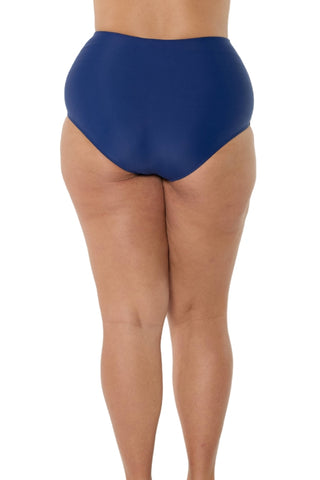 Navy High Waist Bikini Bottoms