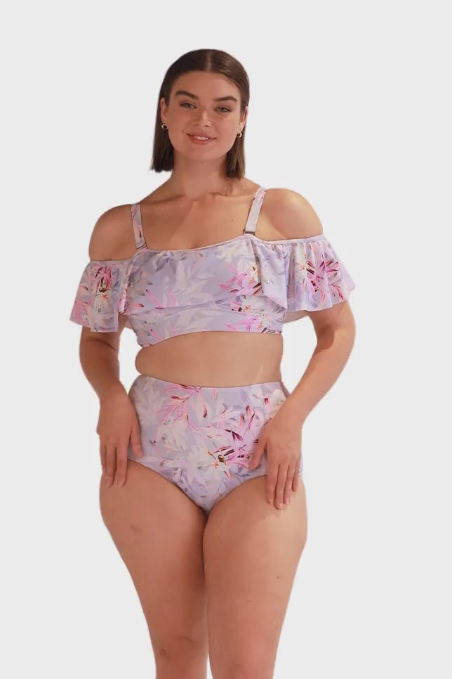 Lilac Florence Off The Shoulder Bikini Top