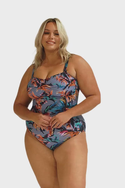 Mauritius Twist Front Bandeau One Piece