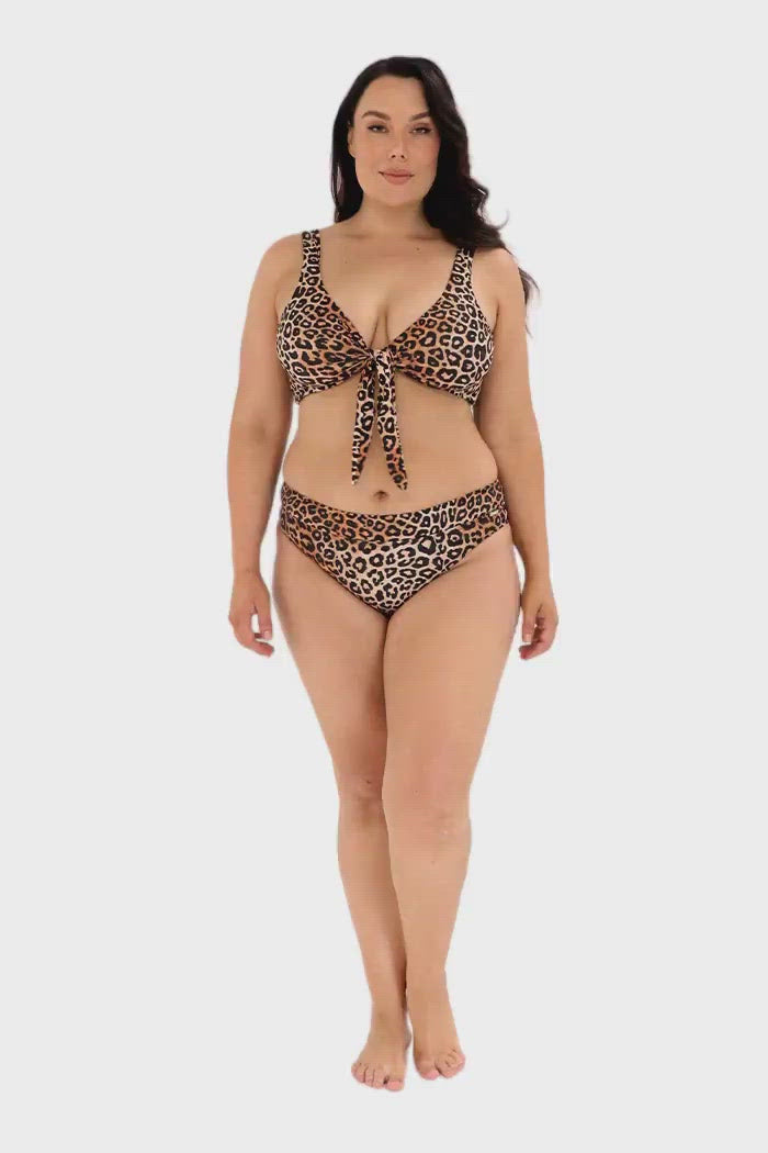 Leopard High Cut Bikini