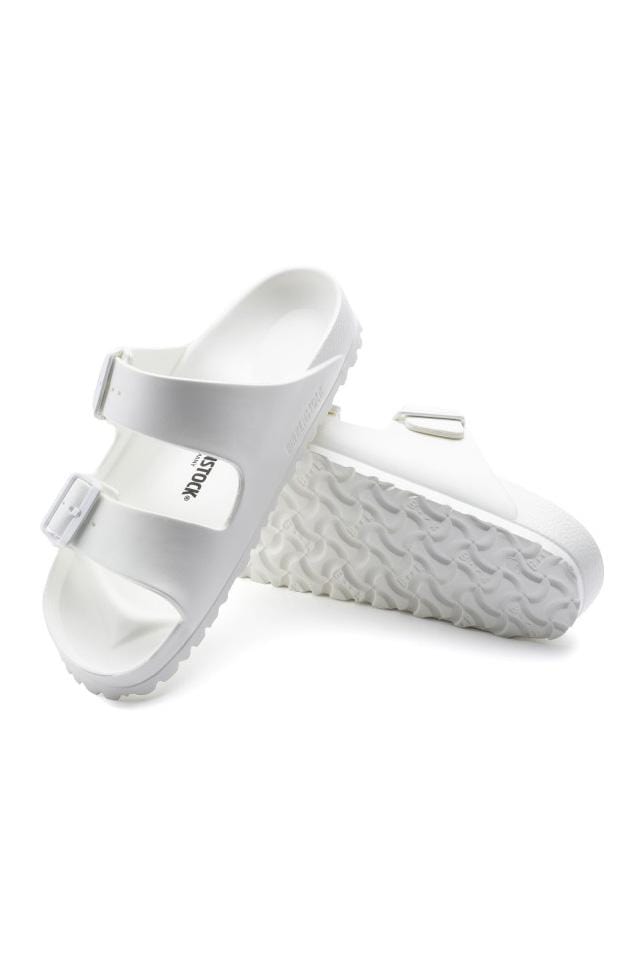 Womens white rubber birkenstocks top
